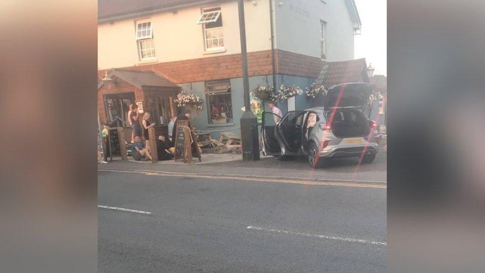 Scene of Windsor pub crash