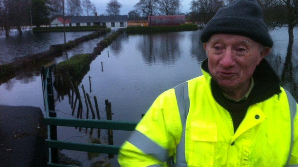 Jimmy Quinn from Derrytresk, near Coalisland, is among those affected by the rising water levels