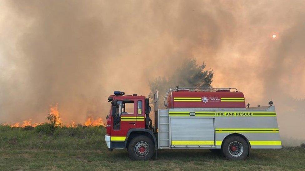 Longmoor Camp fire