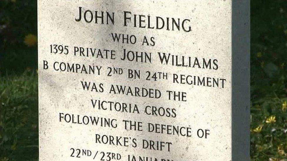 Headstone for John Williams VC