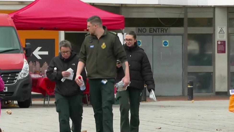 Paramedic Laura Smith and technician Jody Hardwick