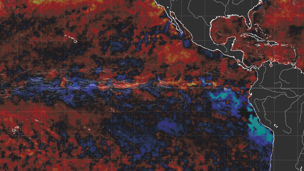 Pacific sea surface temperatures