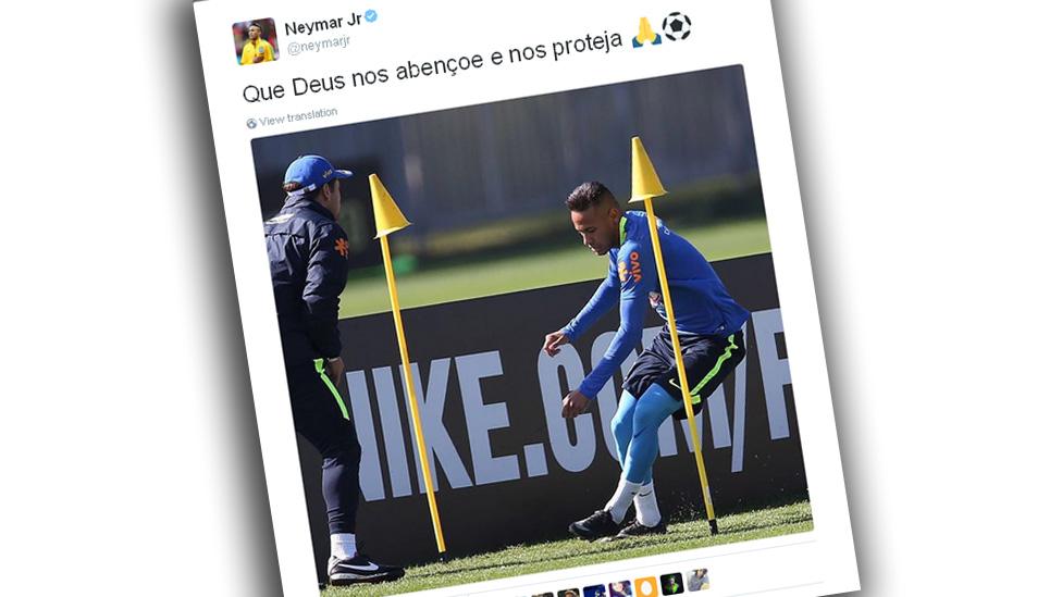 Neymar Jr's tweet