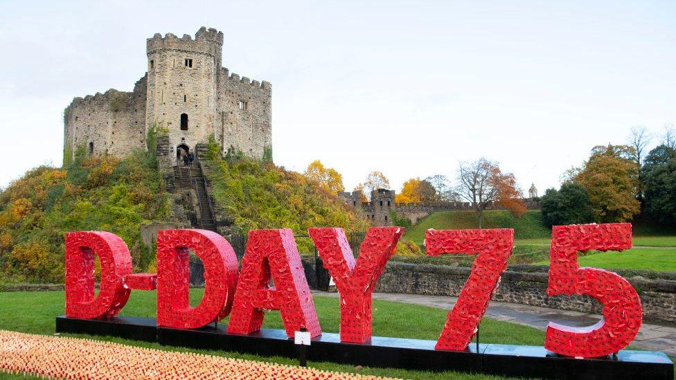 Wales' marked the 75th anniversary of the D-Day landings with a National Field of Remembrance at Cardiff Castle on November 7, 2019