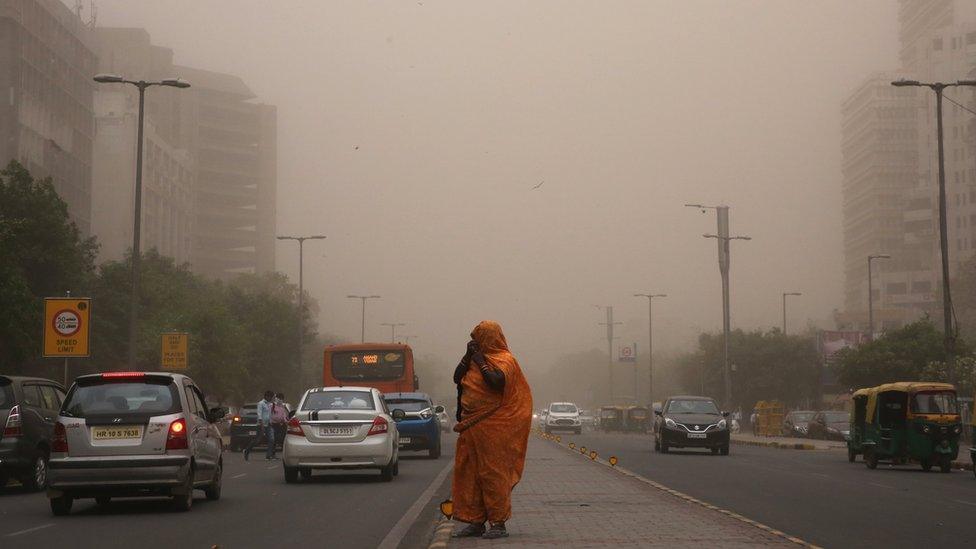 Dust storm in Delhi