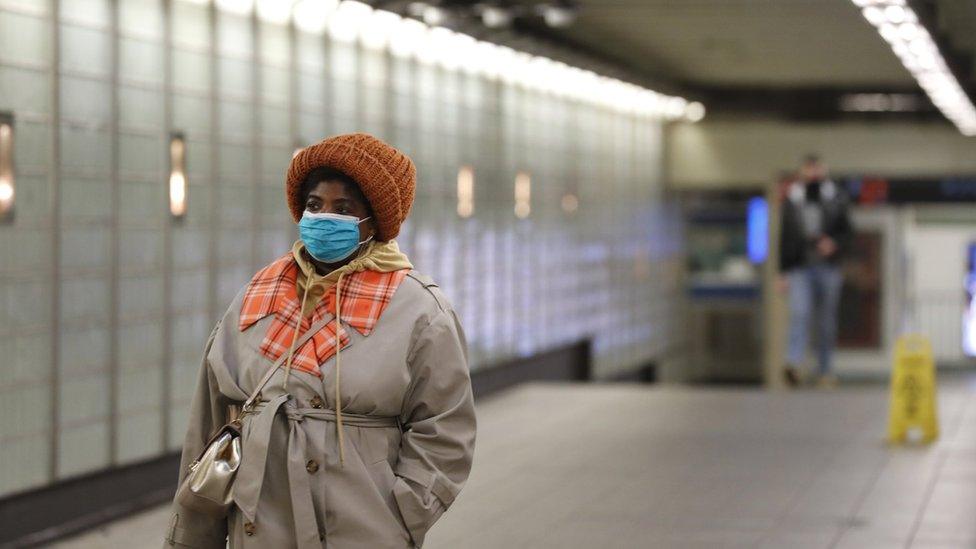 near empty NY subway