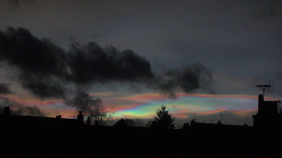 Nacreous clouds Aberdeen