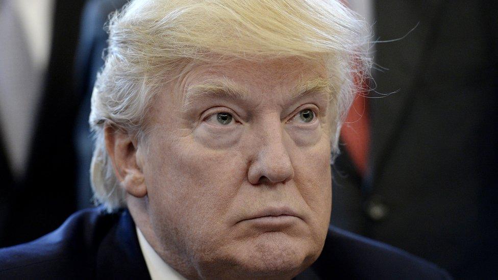 S President Donald J. Trump during a National Economic Council meeting in the Oval Office of the White House in Washington