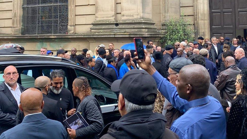 Crowd at the cathedral