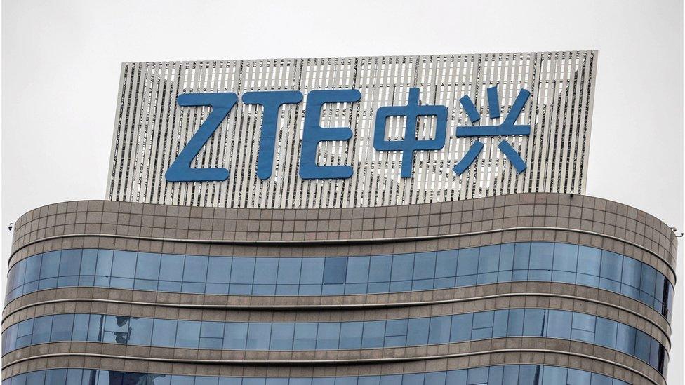 ZTE sign (file pic)