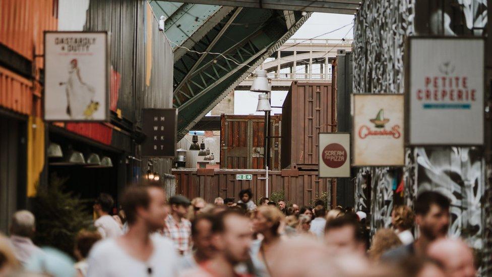 street food market