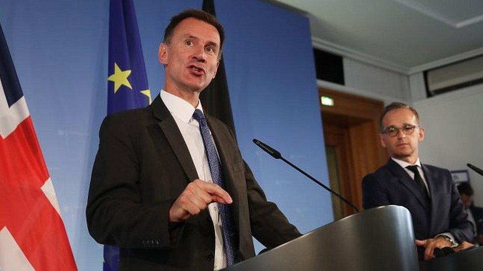 Jeremy Hunt and Heiko Maas