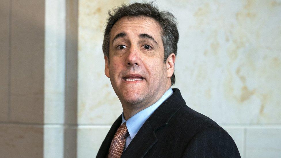 Michael Cohen arriving to address the House Oversight Committee, March 2019