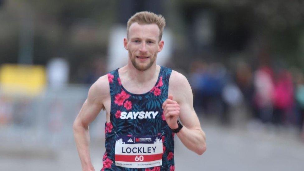 Ollie Lockley at the Manchester Marathon