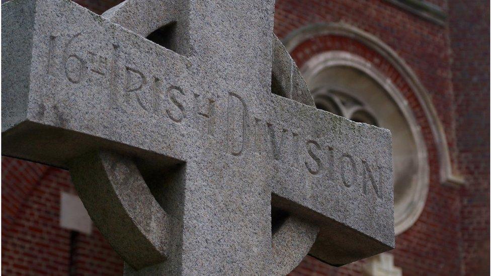 Memorial to the 16th Irish Division in Guillemont