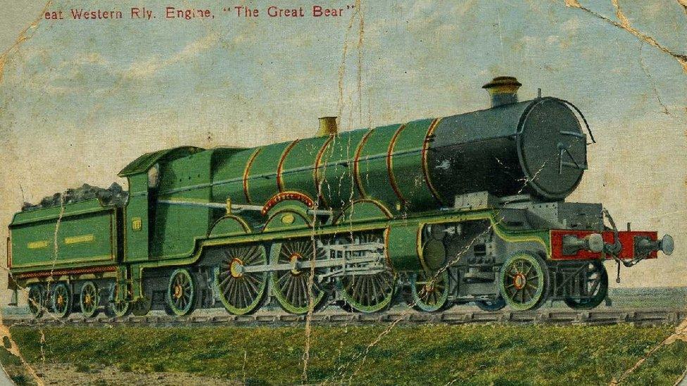 Great Bear GWR postcard