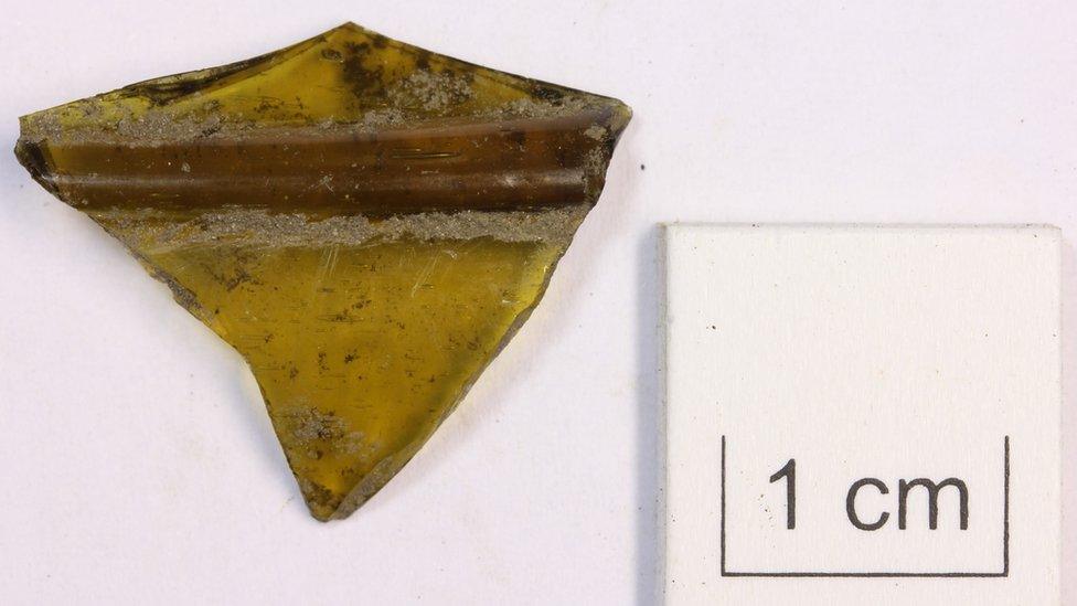 Fragment of Anglo-Saxon drinking vessel