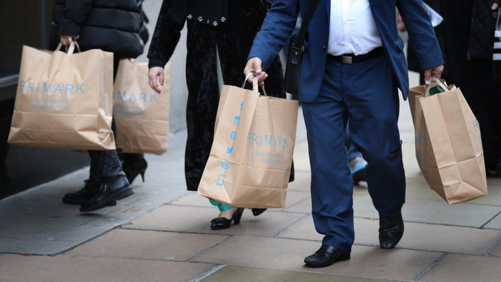 Shoppers with bags