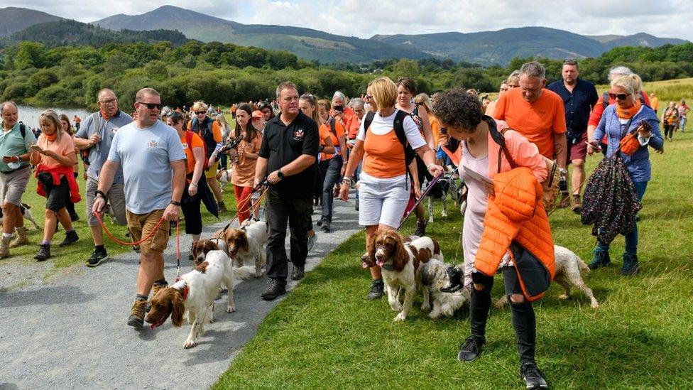 Walkers on the walk