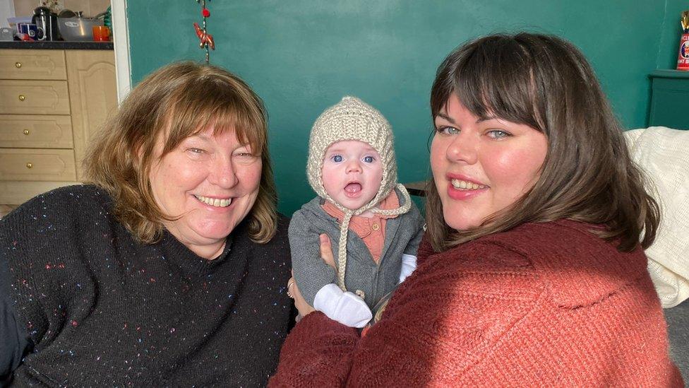 Flo Bennett and her mother Ruth and daughter Dot