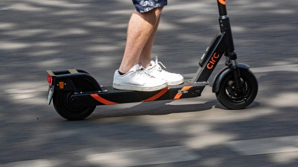 A file picture of an electric scooter