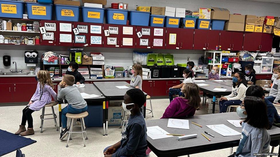 Students learn at Glen Oak in the Olentangy school district in Ohio