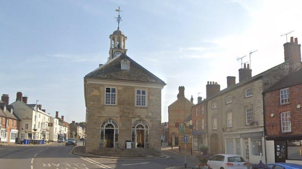 Two-storey stone-built town hall