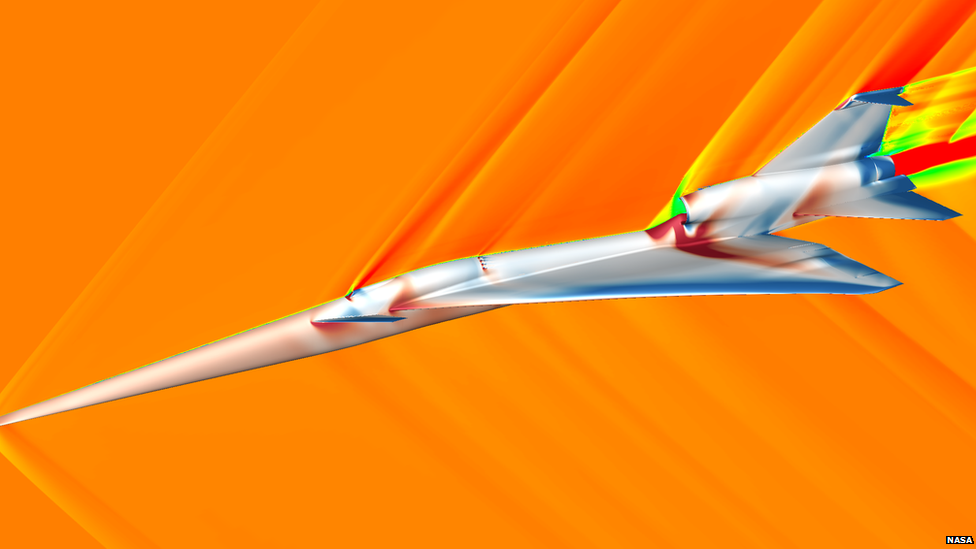 Visualization of the X-59 in flight