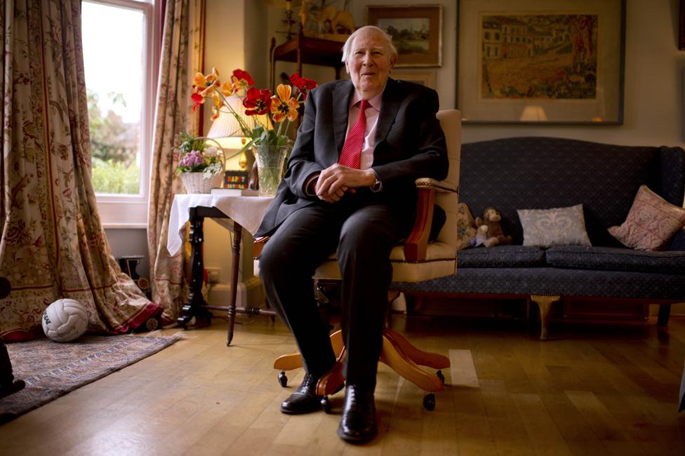 Roger Bannister at home in Oxford in 2014