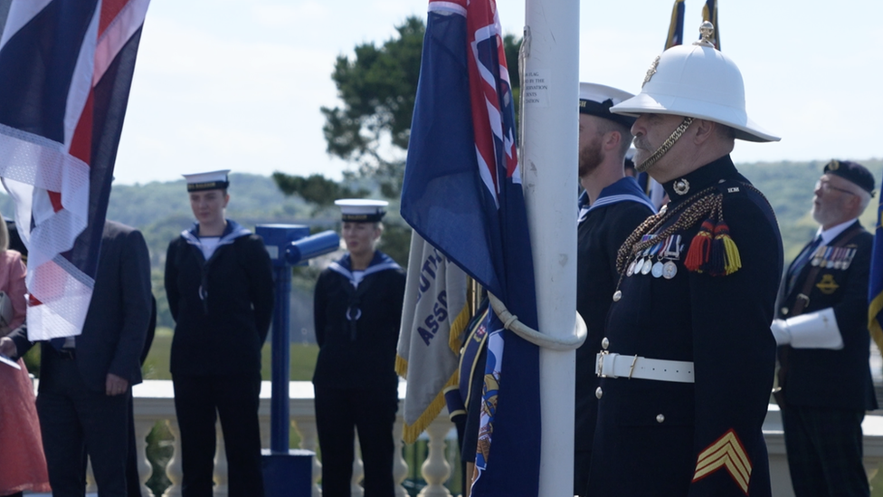 The Falklands memorial service on Plymouth Hoe, June 2022