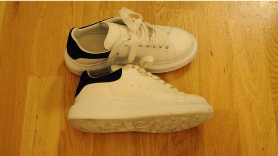 Fancy white trainers