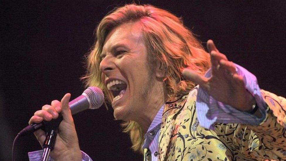 David Bowie plays Glastonbury's Pyramid Stage