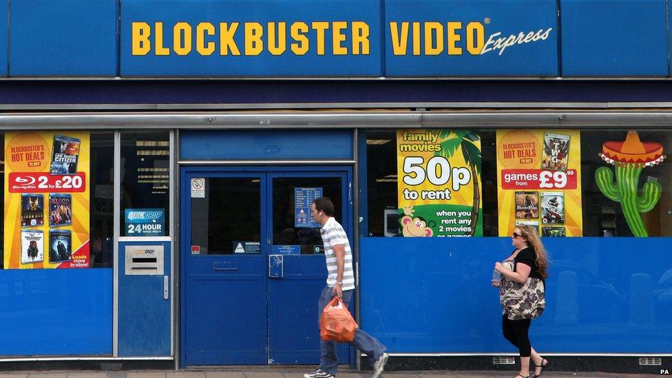 Blockbuster went into administration in 2013