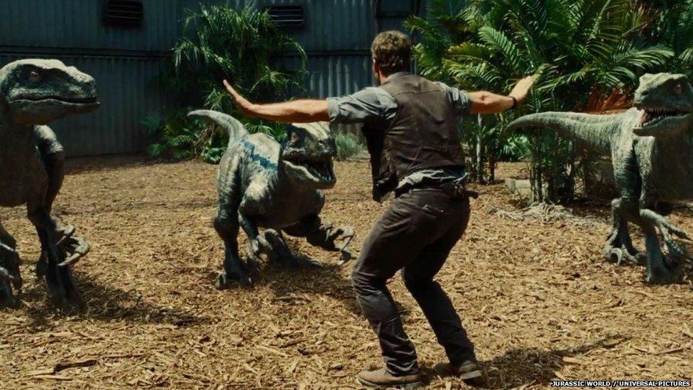 Jurassic World film scene