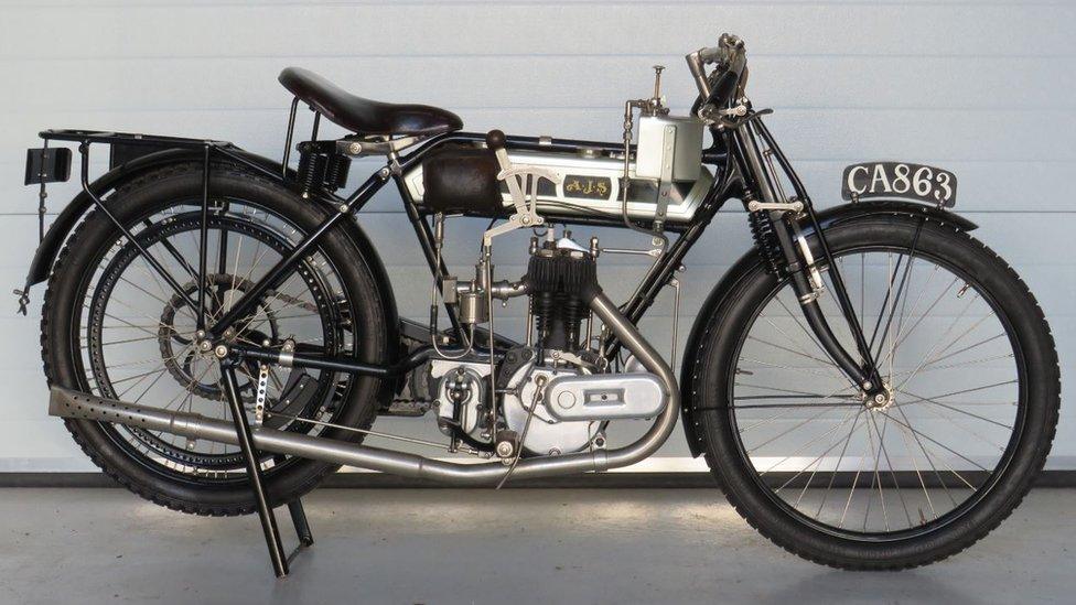 350cc AJS motorcycle