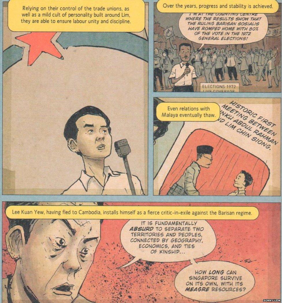 Scan from Sonny Liew's The Art of Charlie Chan Hock Chye