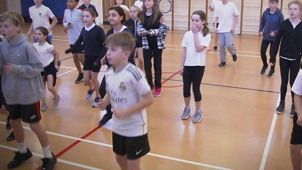 Kids across the country have taken part in an experiment to see if being active helps them in class.