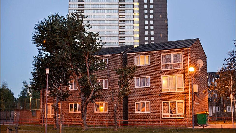 Houses on the Carpenters Estate near the Olympic Park