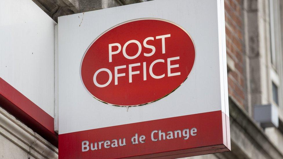 Post office sign