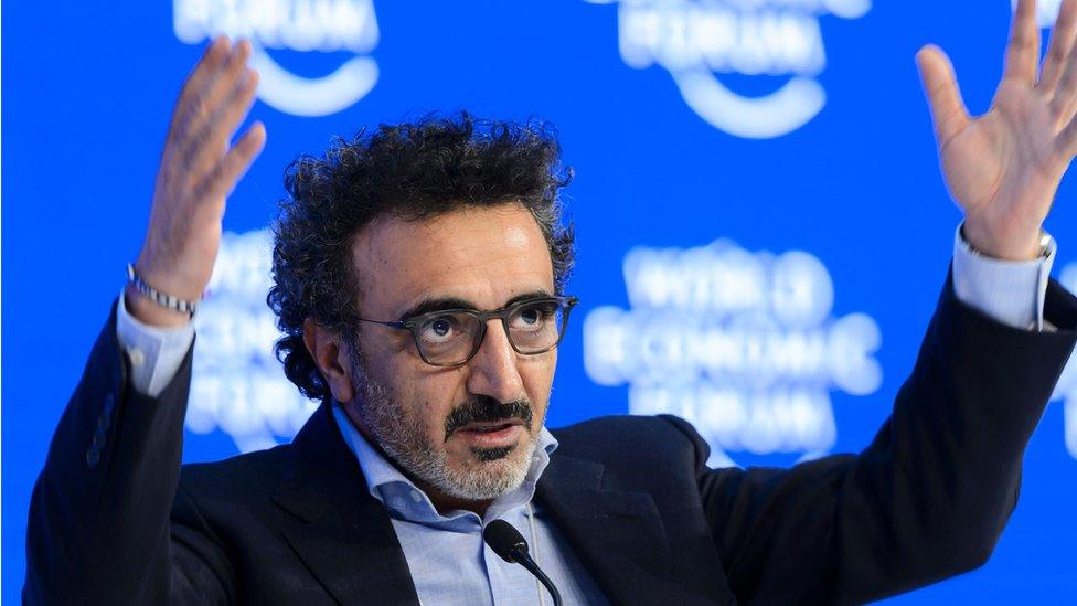 Hamdi Ulukaya, the boss of Chobani in Davos 2016