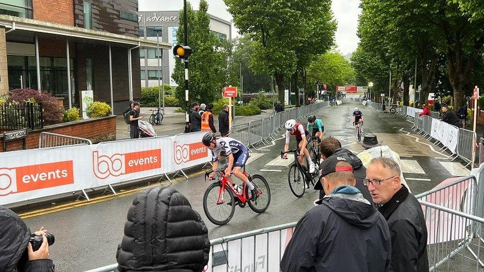 Cyclists in Dudley