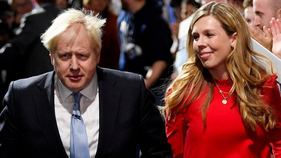 Boris and Carrie Johnson