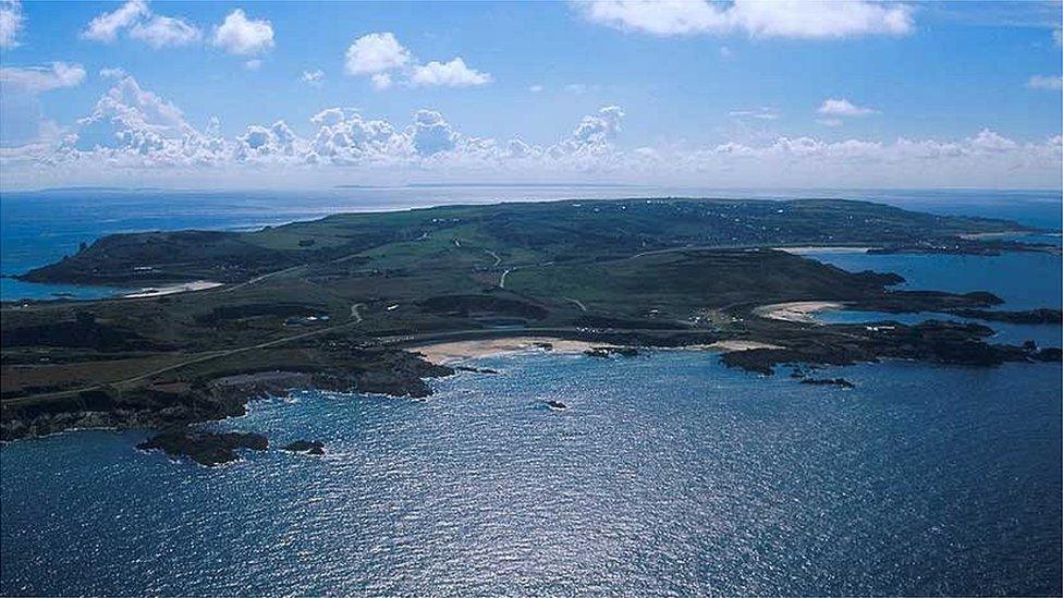 Alderney seen from the air