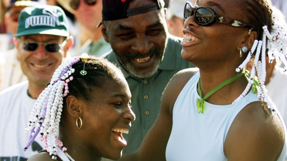 Richard, Serena and Venus Williams.