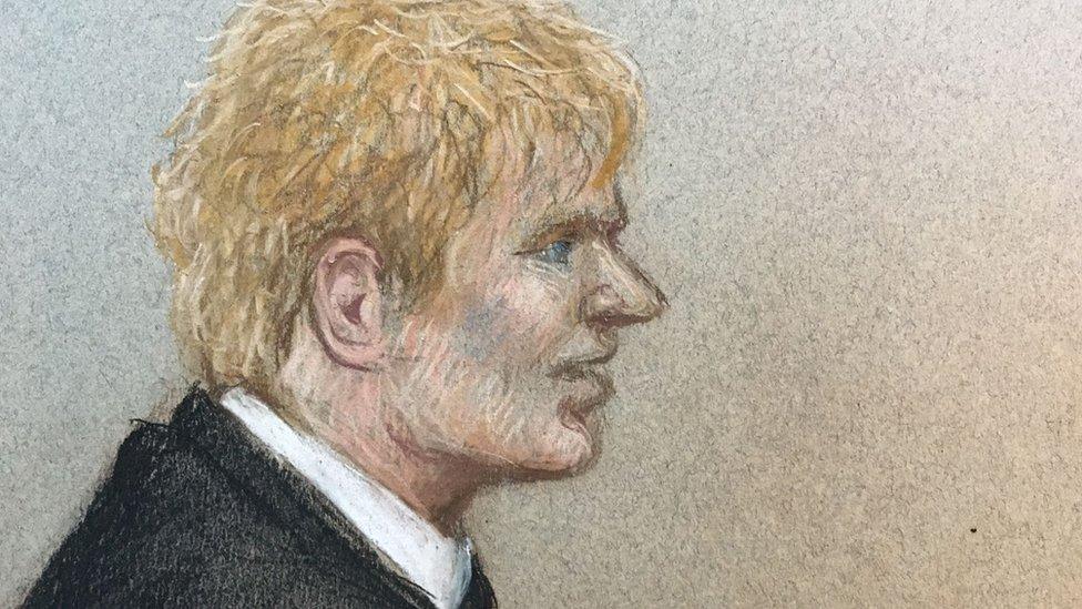 Ed Sheeran court sketch