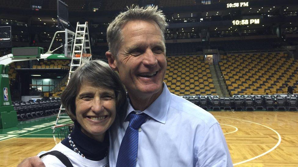 Susan van de Ven and Steve Kerr