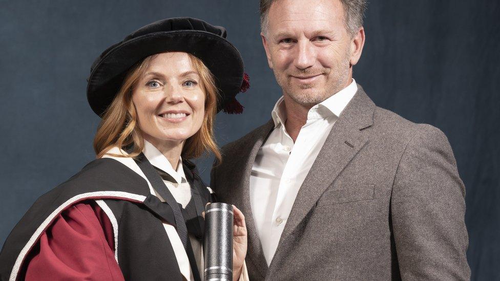 Geri Halliwell-Horner and her husband, Christian Horner