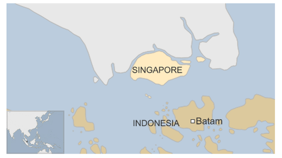 Map of Singapore/Batam