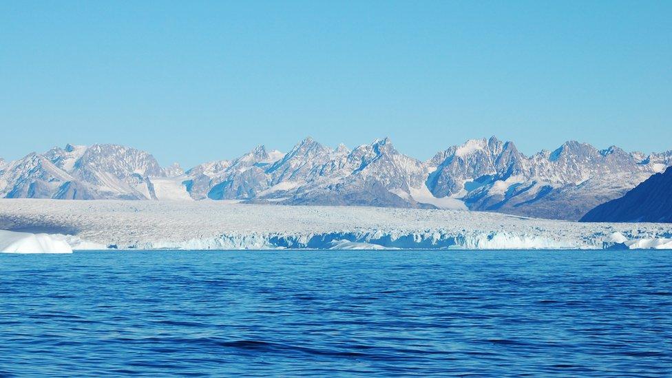 The Greenland ice sheet is the planet's second largest