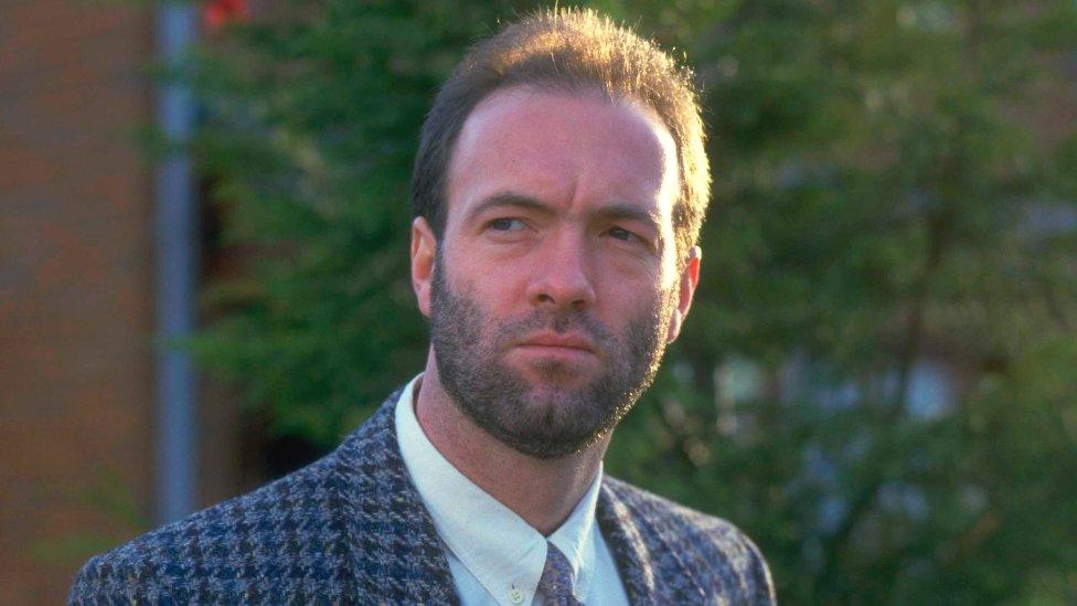 Actor Dean Sullivan in character as Jimmy Corkhill in television soap Brookside, circa 1988